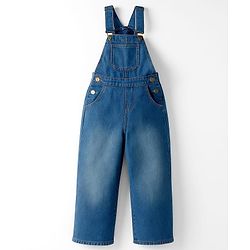 Pine Kids Cotton Woven Sleeveless Dunagree - Navy Blue