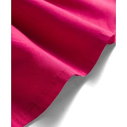 Pine Kids Cotton Woven Full Sleeves Frock With Floral Embroidery - Fuchsia