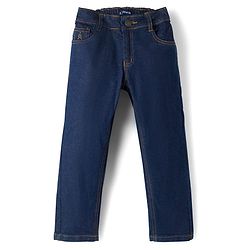 Pine Kids Denim Woven Full Length Washed Jeans - Navy Blue