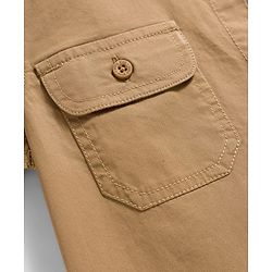 Pine Kids Cotton Woven Full Sleeves Solid Shirt with Inner Tee - Beige