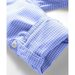Pine Kids Cotton Woven Full Sleeves Shirt With Checks - Blue