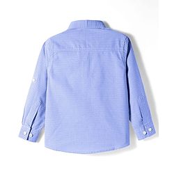 Pine Kids Cotton Woven Full Sleeves Shirt With Checks - Blue
