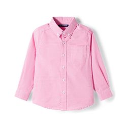 Pine Kids Cotton Woven Full Sleeves Shirt With Checks - Pink