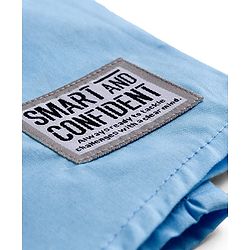 Pine Kids Cotton Woven Half Sleeves Solid Colour Shirt - Light Blue