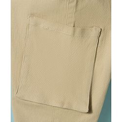 Pine Kids Cotton Woven Full Sleeves Solid Trouser With Cargo Pockets - Khaki
