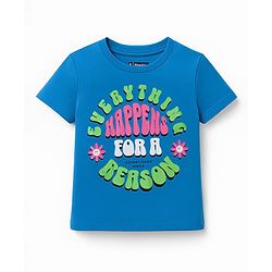 Pine Kids Cotton Knit Half Sleeves T-Shirts with Text Print Pack of 5 - Multicolor