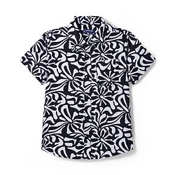 Pine Kids Woven Half Sleeves Printed Shirt With Inner Tee - Multicolor