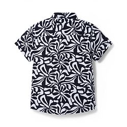 Pine Kids Woven Half Sleeves Printed Shirt With Inner Tee - Multicolor
