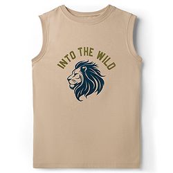 Pine Kids Viscose Woven Half Sleeves Shirt With T-Shirt With Animal Print - Green