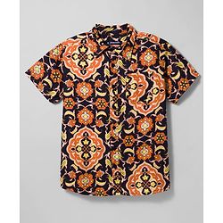 Pine Kids Viscose Woven Half Sleeves Floral Printed Shirt With Tank T-Shirt - Multicolour