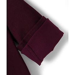Pine Kids Cotton Woven Full Sleeves Solid Shirt - Maroon