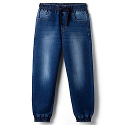 Pine Kids Denim Woven Full Length Washed Jeans - Blue