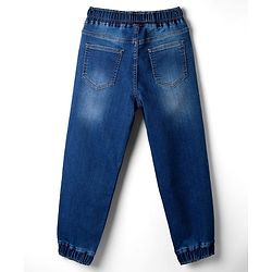 Pine Kids Denim Woven Full Length Washed Jeans - Blue