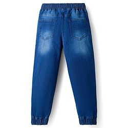 Pine Kids Denim Woven Full Length Washed Jeans - Blue