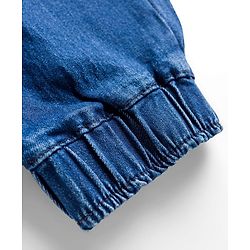 Pine Kids Denim Woven Full Length Washed Jeans - Blue