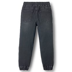 Pine Kids Denim Woven Full Length Washed Jeans - Black