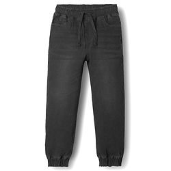 Pine Kids Denim Woven Full Length Washed Jeans - Black