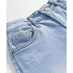 Pine Kids Full Length Washed Denim Jeans - Light Blue