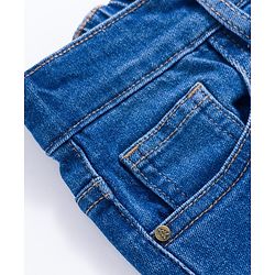 Pine Kids Denim Woven Full Length Washed Jeans - Blue