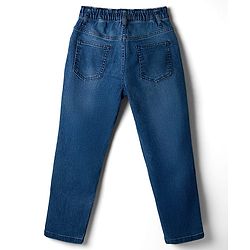 Pine Kids Denim Woven Full Length Washed Jeans - Blue