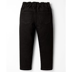 Pine Kids Denim Woven Full Length Washed Jeans - Black