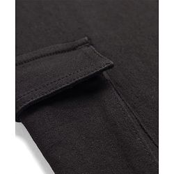 Pine Kids Denim Woven Full Length Washed Jeans - Black
