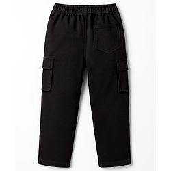 Pine Kids Denim Woven Full Length Washed Jeans - Black