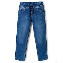 Pine Kids Denim Woven Full Length Washed Jeans - Blue