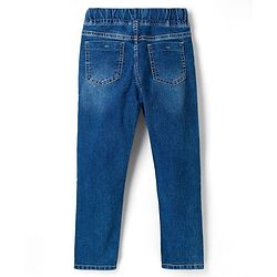 Pine Kids Denim Woven Full Length Washed Jeans - Blue