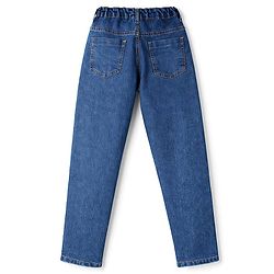 Pine Kids Woven Full Length Washed Denim Jeans - Navy Blue