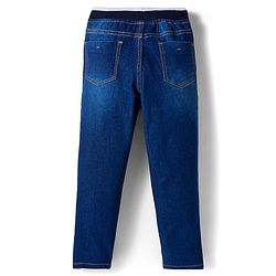 Pine Kids Denim Woven Full Length Washed Jeans  - Blue