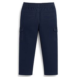 Pine Kids Cotton Elastane Woven Full Length Trouser Pant - Navy Blue