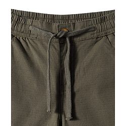 Pine Kids Cotton Elastane Woven Above Knee Length Shorts - Olive Green