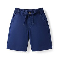 Pine Kids Cotton Elastane Woven Above Knee Length Shorts - Olive Green