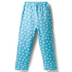 Pine Kids Single Jersey Knit Half Sleeves Co-Ord Night Suit with Heart Print - Light Blue