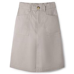 Pine Kids Cotton Woven Mid Calf Solid Skirt - Tan