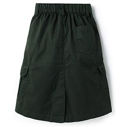 Pine Kids Cotton Woven Solid Colour Skirt - Olive Green
