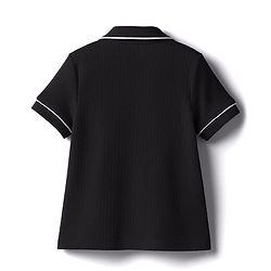 Pine Kids Drop Needle Knit Half Sleeves Solid Co-ord Night Suit With Bow Applique - Black