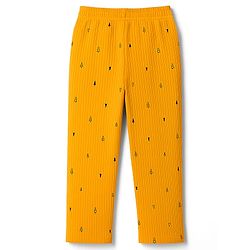 Pine Kids Drop Needle  Half Sleeves  Co-ords Night Suit With Tree Print - Yellow