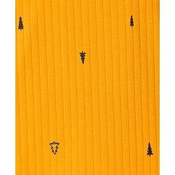 Pine Kids Drop Needle  Half Sleeves  Co-ords Night Suit With Tree Print - Yellow