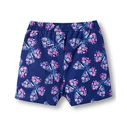 Pine Kids Single Jersey Knit Half Sleeves Co-ords Shorts Night Suit With Floral Print - Navy Blue