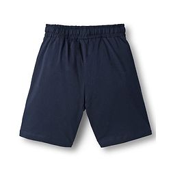 Pine Kids Single Jersey Knit Half Sleeves Shorts Night Suit With Text Print - Red