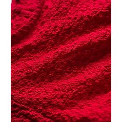 Pine Kids Woven Half Sleeves Solid Frock - Red