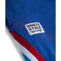 Pine Kids Looper Knit Full Length Cut & Sew Lounge Pant with Tape Detailing - Navy Blue