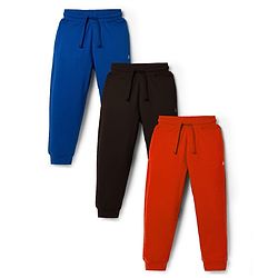 Pine Kids Knit Full Length Solid Lounge Pants Pack of 3 (Color May Vary)