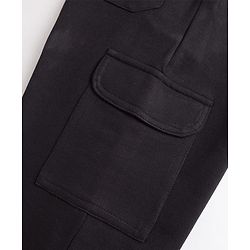 Pine Kids Knit Full Length Lounge Pant with Good Vibes Print - Black