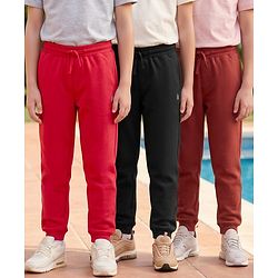 Pine Kids Knit Full Length Lounge Pant With Logo Print Pack Of 3 - Colour May Vary