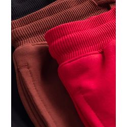 Pine Kids Knit Full Length Lounge Pant With Logo Print Pack Of 3 - Colour May Vary