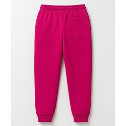Pine Kids Knit Full Length Lounge Pant With Text Badge - Orange