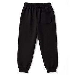 Pine Kids Knit Full Length Lounge Pant With Text Badge - Black